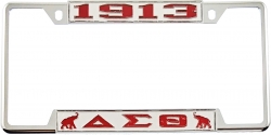 View Buying Options For The Delta Sigma Theta 1913 Elephants License Plate Frame