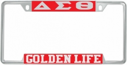 View Buying Options For The Delta Sigma Theta Golden Life License Plate Frame