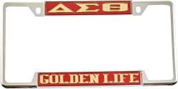 View Product Detials For The Delta Sigma Theta Golden Life License Plate Frame
