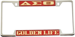 View Buying Options For The Delta Sigma Theta Golden Life License Plate Frame