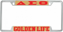 View Product Detials For The Delta Sigma Theta Golden Life License Plate Frame