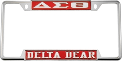 View Buying Options For The Delta Sigma Theta Delta Dear License Plate Frame