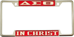 View Buying Options For The Delta Sigma Theta In Christ License Plate Frame