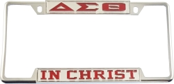 View Buying Options For The Delta Sigma Theta In Christ License Plate Frame