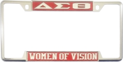 View Buying Options For The Delta Sigma Theta Women of Vision License Plate Frame