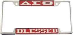 View Buying Options For The Delta Sigma Theta Blessed License Plate Frame