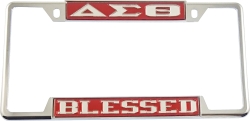 View Buying Options For The Delta Sigma Theta Blessed License Plate Frame