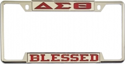 View Buying Options For The Delta Sigma Theta Blessed License Plate Frame