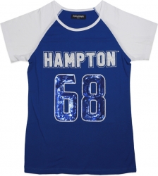 View Buying Options For The Big Boy Hampton Pirates Ladies Sequins Patch Tee