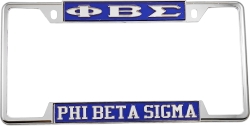 View Buying Options For The Phi Beta Sigma Classic License Plate Frame