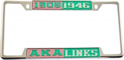 View Buying Options For The Alpha Kappa Alpha + Links Split License Plate Frame