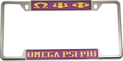 View Buying Options For The Omega Psi Phi Classic License Plate Frame