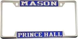 View Product Detials For The Mason Prince Hall License Plate Frame