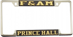 View Buying Options For The F&AM Prince Hall Mason License Plate Frame