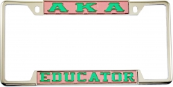 View Buying Options For The Alpha Kappa Alpha Educator License Plate Frame