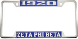 View Buying Options For The Zeta Phi Beta 1920 License Plate Frame