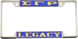 View Buying Options For The Sigma Gamma Rho Legacy License Plate Frame