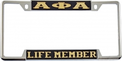 View Buying Options For The Alpha Phi Alpha Life Member License Plate Frame