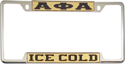 View Buying Options For The Alpha Phi Alpha Ice Cold License Plate Frame