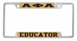 View Buying Options For The Alpha Phi Alpha Educator License Plate Frame