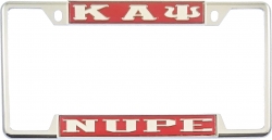 View Product Detials For The Kappa Alpha Psi Nupe License Plate Frame