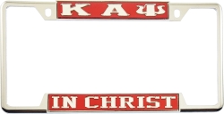 View Buying Options For The Kappa Alpha Psi In Christ License Plate Frame