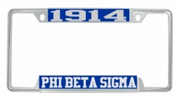 View Buying Options For The Phi Beta Sigma 1914 License Plate Frame