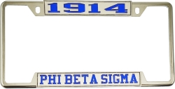 View Buying Options For The Phi Beta Sigma 1914 License Plate Frame