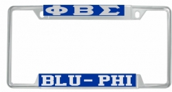 View Buying Options For The Phi Beta Sigma Blu-Phi License Plate Frame