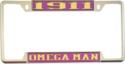 View Buying Options For The Omega Psi Phi 1911 Omega Man License Plate Frame