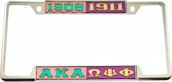 View Buying Options For The Alpha Kappa Alpha + Omega Psi Phi Split License Plate Frame