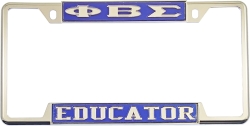 View Buying Options For The Phi Beta Sigma Educator License Plate Frame