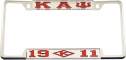 View Buying Options For The Kappa Alpha Psi 1911 Diamond License Plate Frame