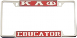 View Buying Options For The Kappa Alpha Psi Educator License Plate Frame