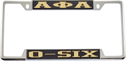 View Buying Options For The Alpha Phi Alpha O-Six License Plate Frame