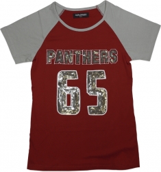 View Buying Options For The Big Boy Virginia Union Panthers Ladies Sequins Patch Tee