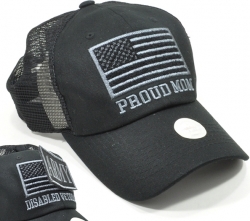 View Buying Options For The Proud Mom Plain US Flag Hook And Loop Patch Ladies Cap