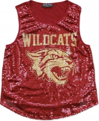 View Product Detials For The Big Boy Bethune-Cookman Wildcats S2 Ladies Sequins Tank Top