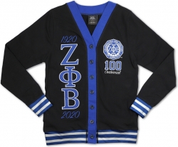 View Product Detials For The Big Boy Zeta Phi Beta Centennial Divine 9 S10 Light Weight Ladies Cardigan