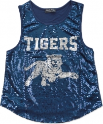 View Product Detials For The Big Boy Jackson State Tigers S2 Ladies Sequins Tank Top