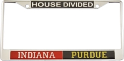 View Buying Options For The Indiana + Purdue House Divided Split License Plate Frame