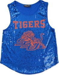 View Buying Options For The Big Boy Savannah State Tigers S2 Ladies Sequins Tank Top
