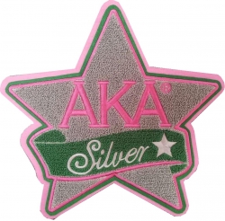View Buying Options For The Alpha Kappa Alpha Silver Star Chenille Sew-On Patch