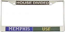 View Buying Options For The Memphis + South Florida House Divided Split License Plate Frame