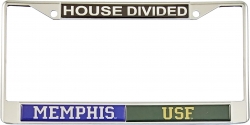 View Buying Options For The Memphis + South Florida (USF) House Divided Split License Plate Frame