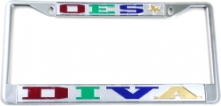 View Product Detials For The Eastern Star Diva License Plate Frame