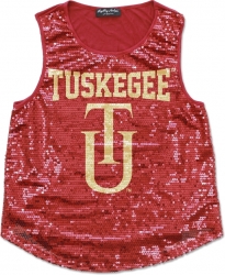 View Buying Options For The Big Boy Tuskegee Golden Tigers S2 Ladies Sequins Tank Top