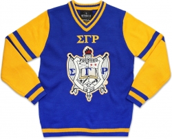 View Buying Options For The Big Boy Sigma Gamma Rho Divine 9 S4 Ladies V-Neck Sweater