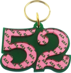 View Buying Options For The Alpha Kappa Alpha Color Mirror Line #52 Keychain