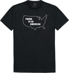 View Buying Options For The Rapid Dominance Proud To Be American Graphic Relaxed Mens Tee